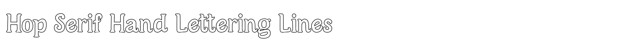 Hop Serif Hand Lettering Lines image